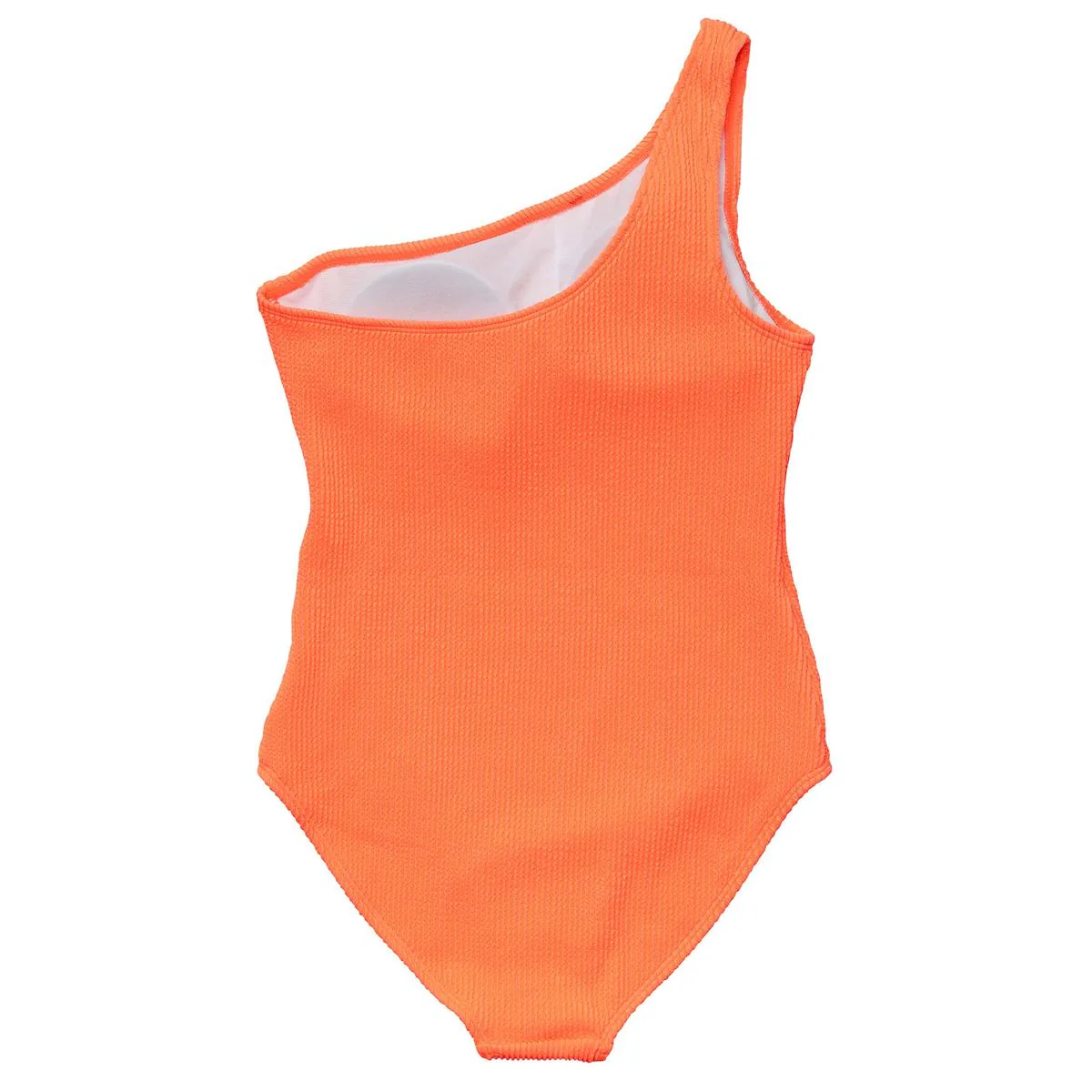 Ladies One Shoulder Swimsuit - Tangerine - Image 4