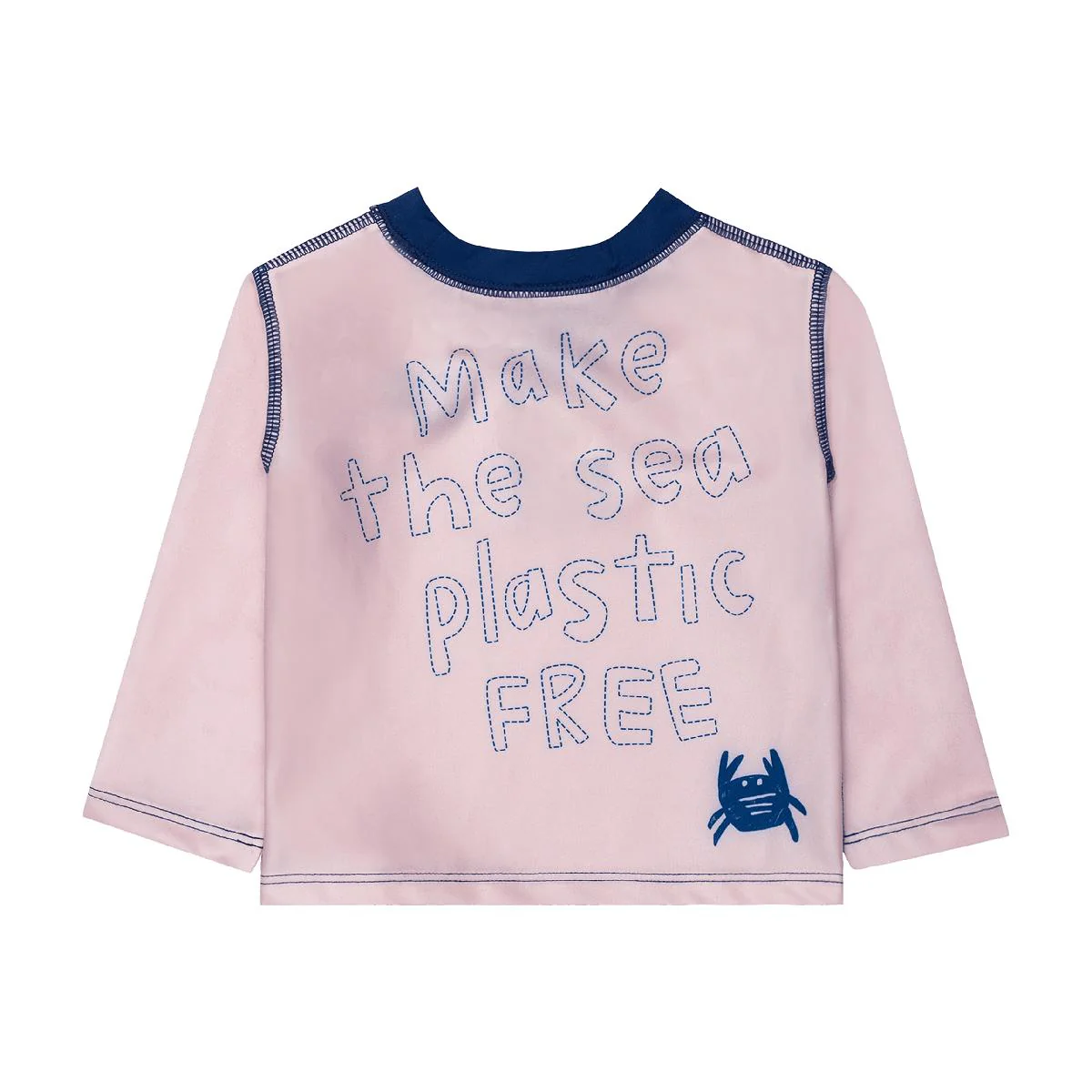 Make The Sea Plastic Free Rose Pink Rashguard - Rose Pink - Image 3