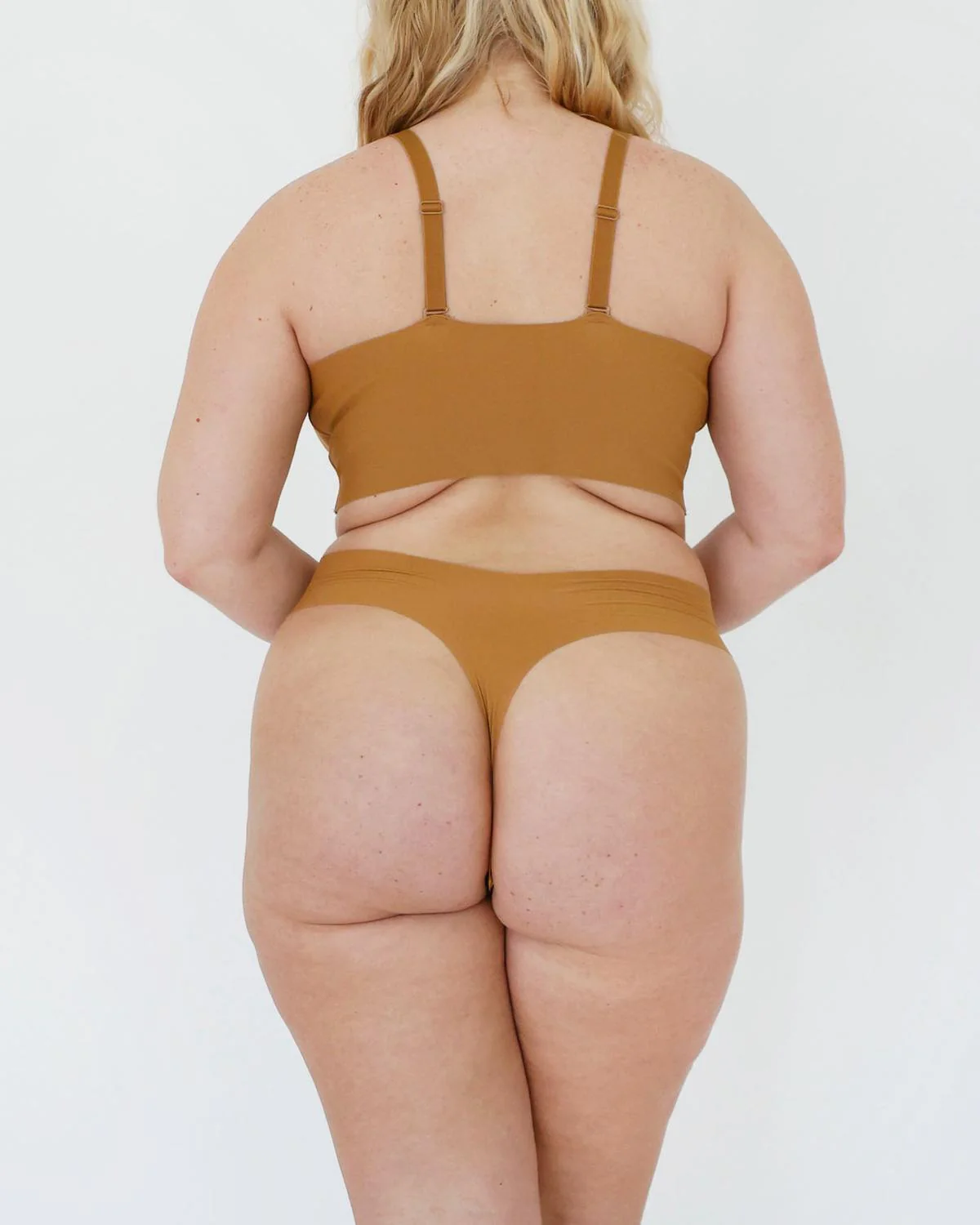 Signature Mid-Rise Thong - Honey - Image 3